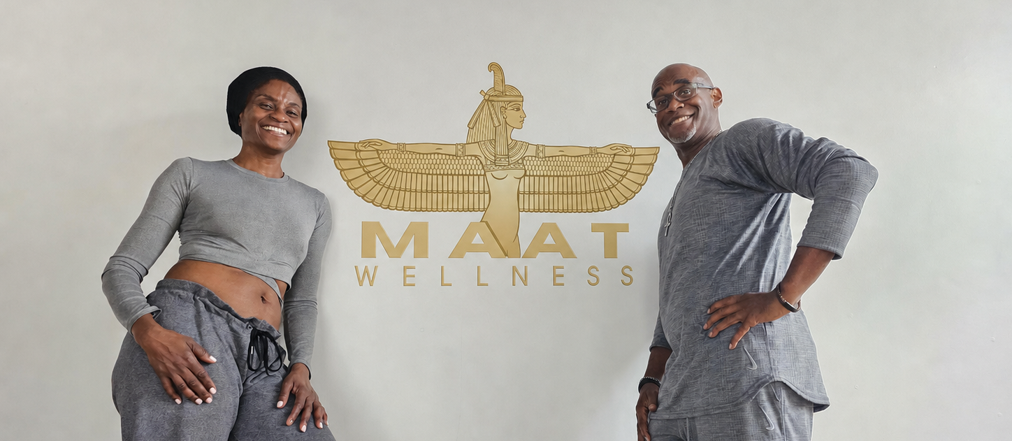 Maat Wellness community practicing together
